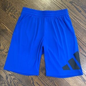 Adidas Boy’s Royal Blue Athletic Shorts with Black Logo